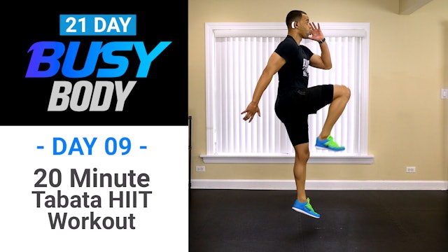 20 Minute Tabata HIIT Workout - Busy Body #09