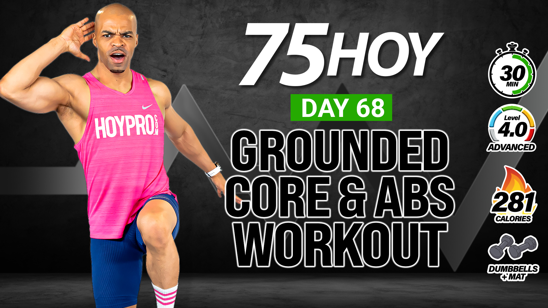 30 Minute Mat-Only Abs & Core Strength Workout - 75 HOY #68