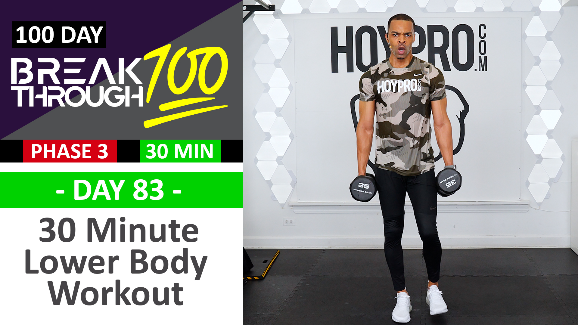 #83 - 30 Minute Advanced Lower Body Workout - Breathrough100