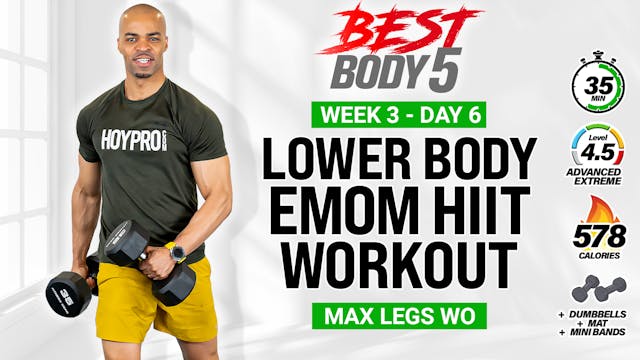 36 Minute Lower Body EMOM Strength Wo...