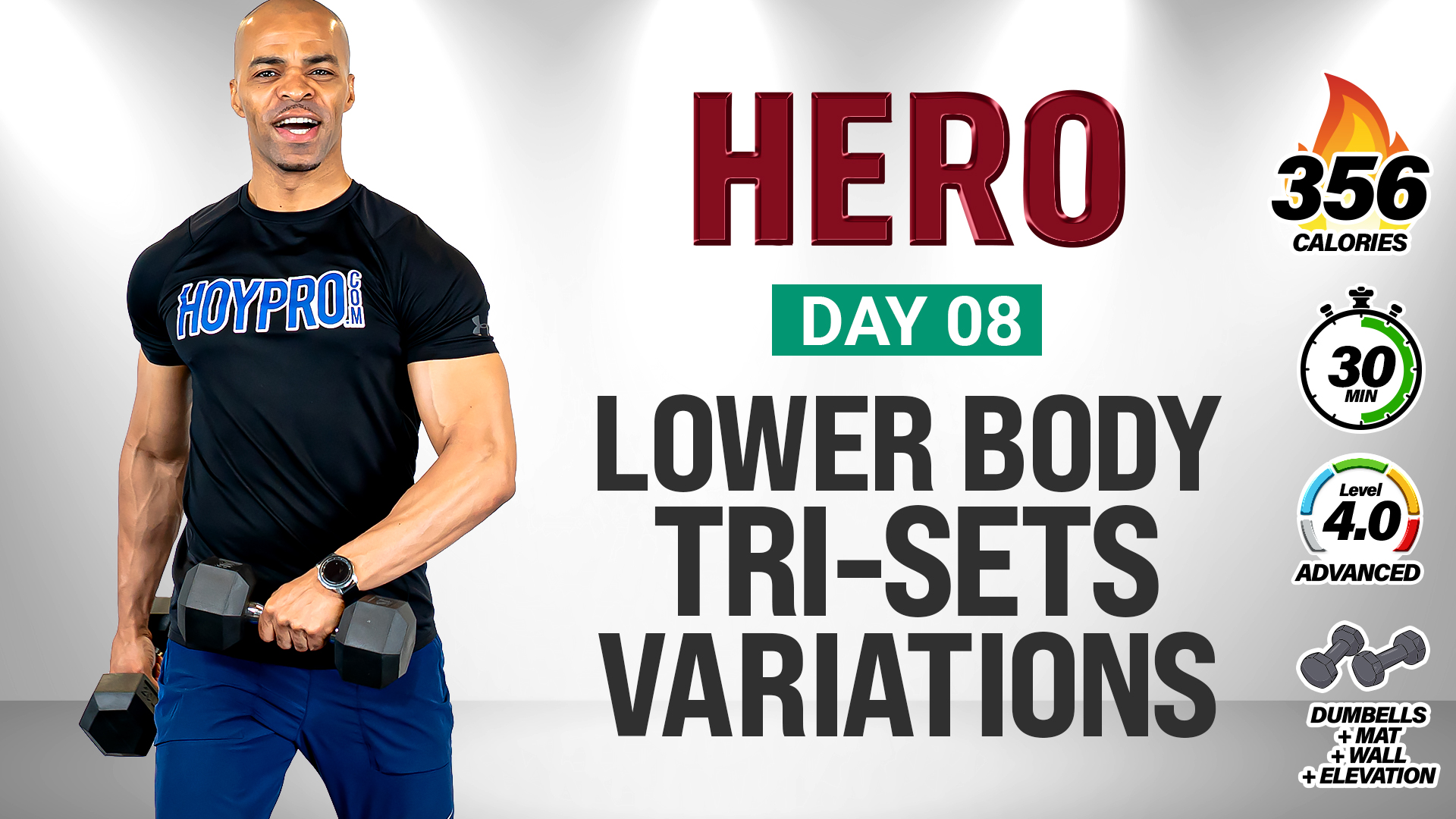 30 Minute Complete Lower Body Tri-Sets Variations - HERO #008