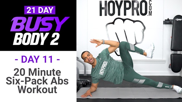 20 Minute Six-Pack Abs & Core Workout - Busy Body 2 #11