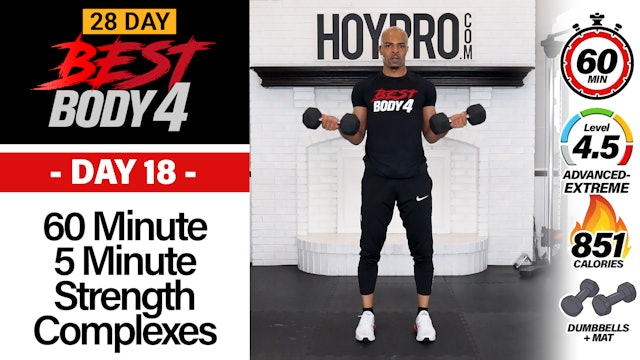 60 Min 5 Minute Strength Complexes Workout + Abs - Best Body 4 #18