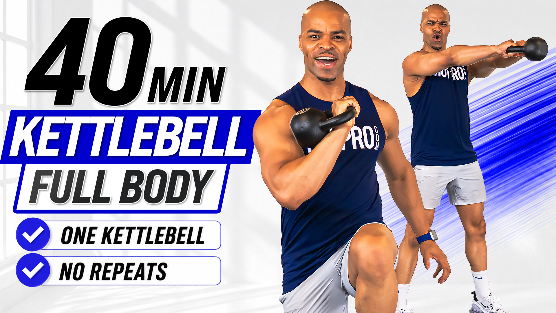 40 Minute One Kettlebell Full Body METCON Workout