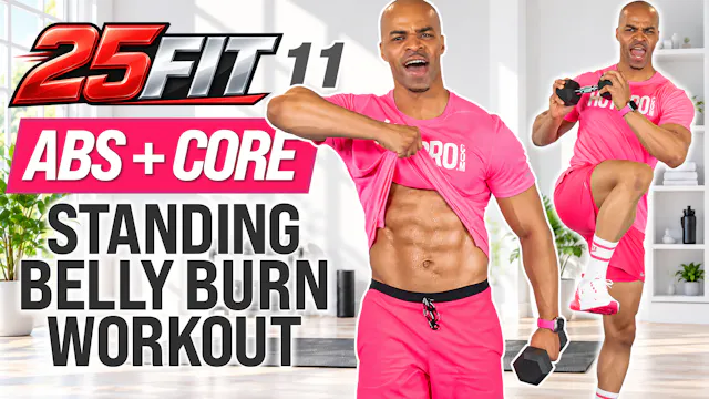 25 Minute Standing Abs & Belly Burn +...
