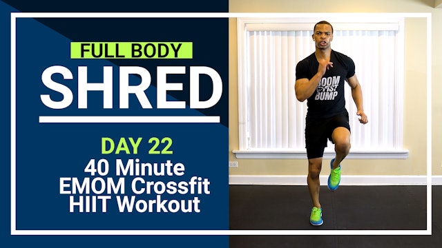 FBShred #22 - 40 Minute EMOM Bodyweight Crossfit HIIT Workout