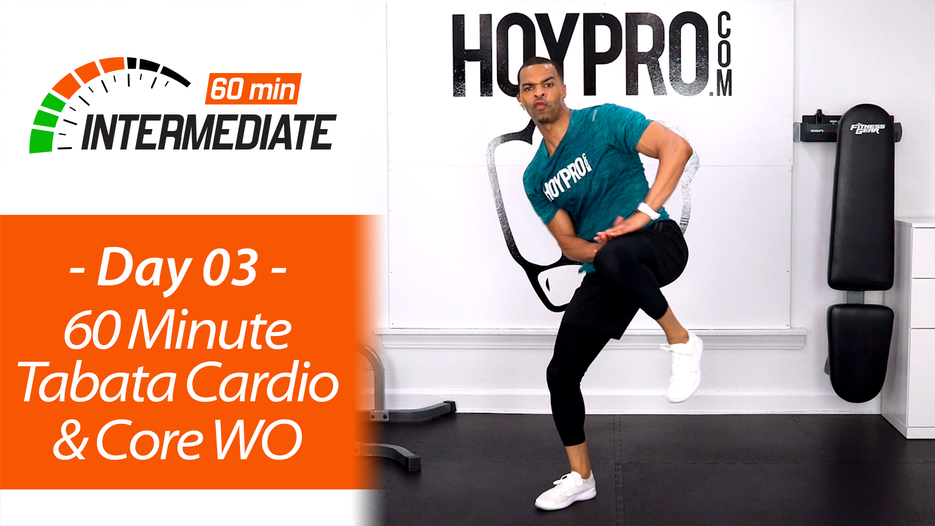 60 Minute Tabata Cardio Circuits + Core  - Intermediate 60 #03