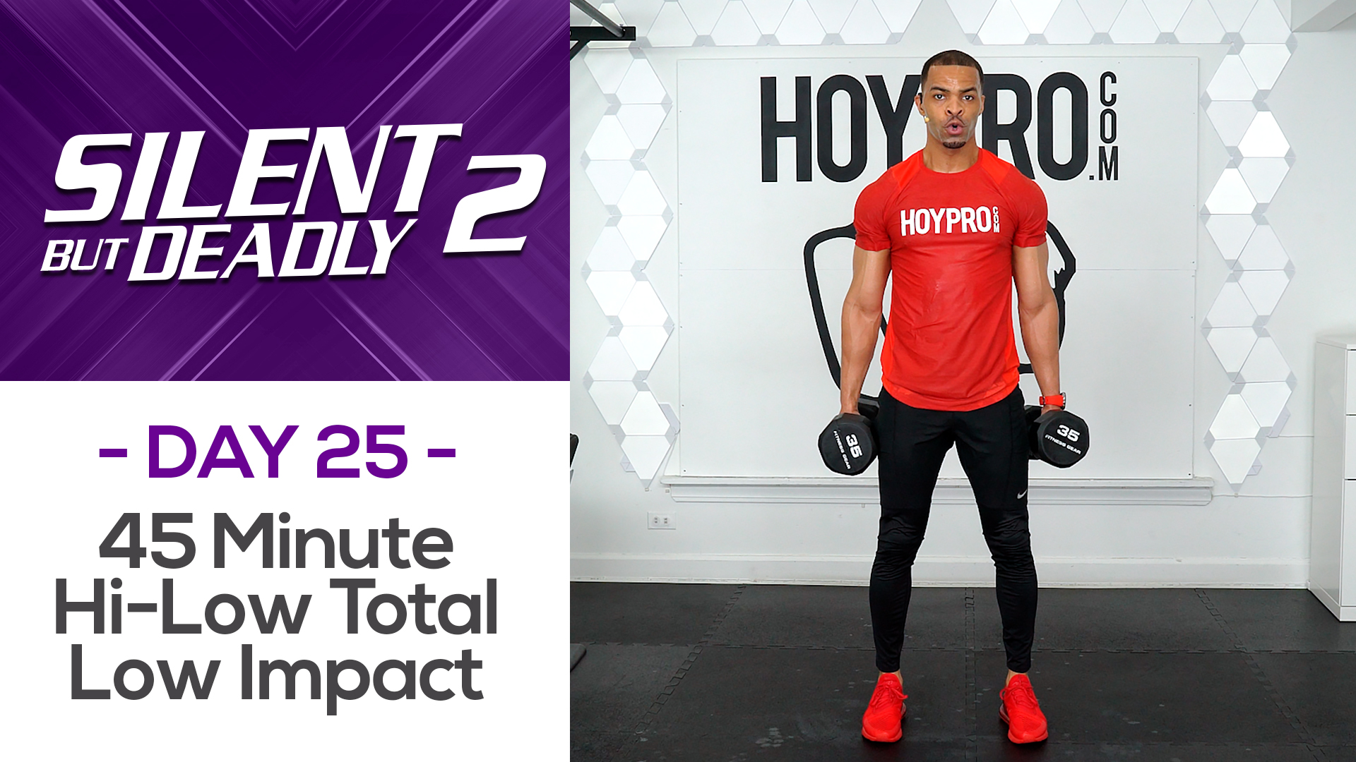 45 Minute Hi-Low Full Body Low Impact Strength Workout - SBD2 #25 ...