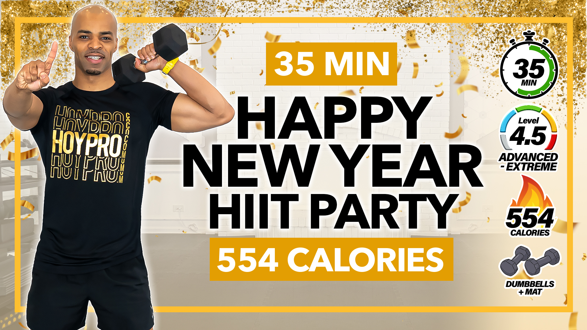 35 Minute Total Body Count-Down New Year Themed Workout