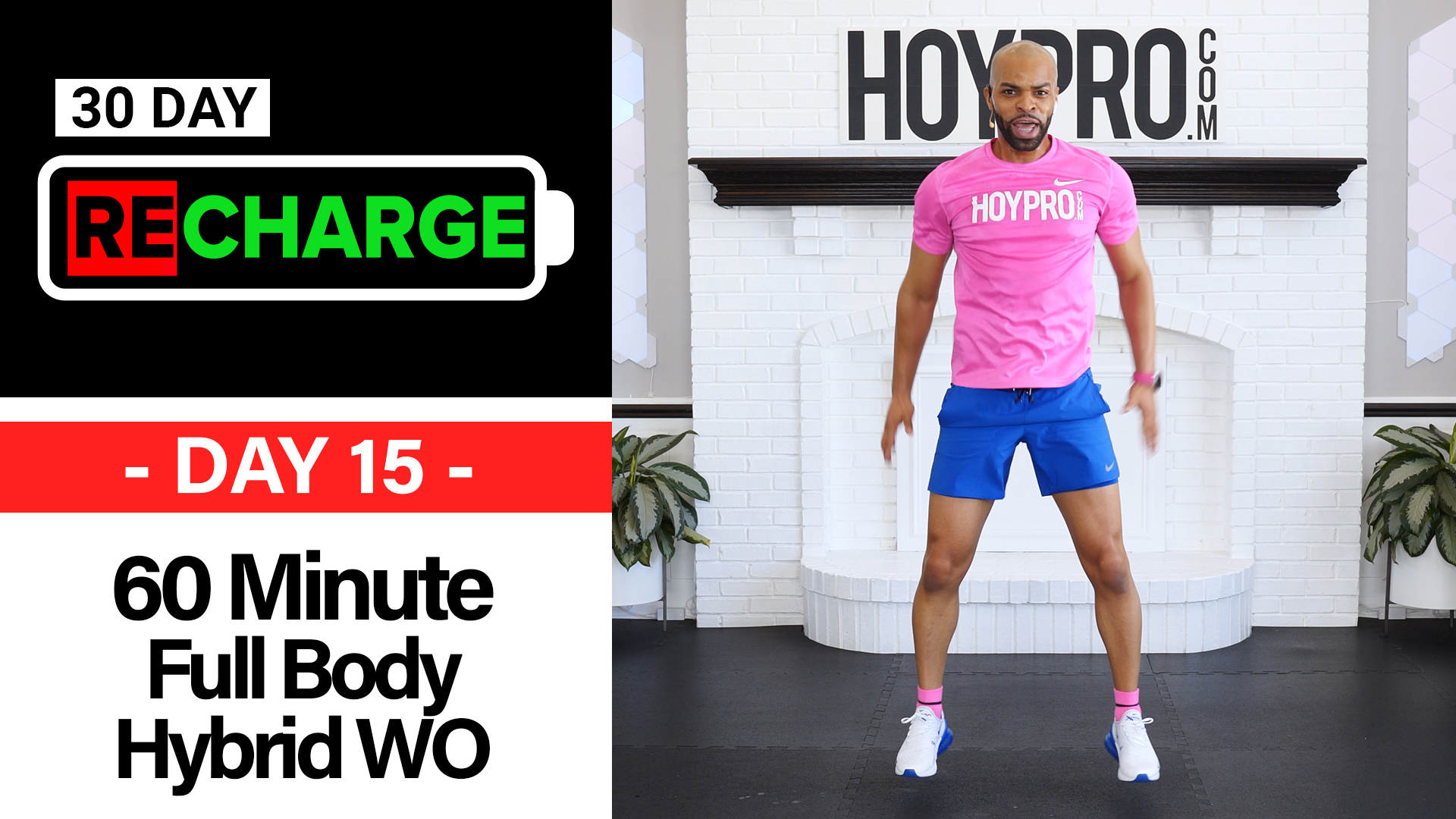 60 Minute Full Body Hybrid HIIT Workout - Recharge #15