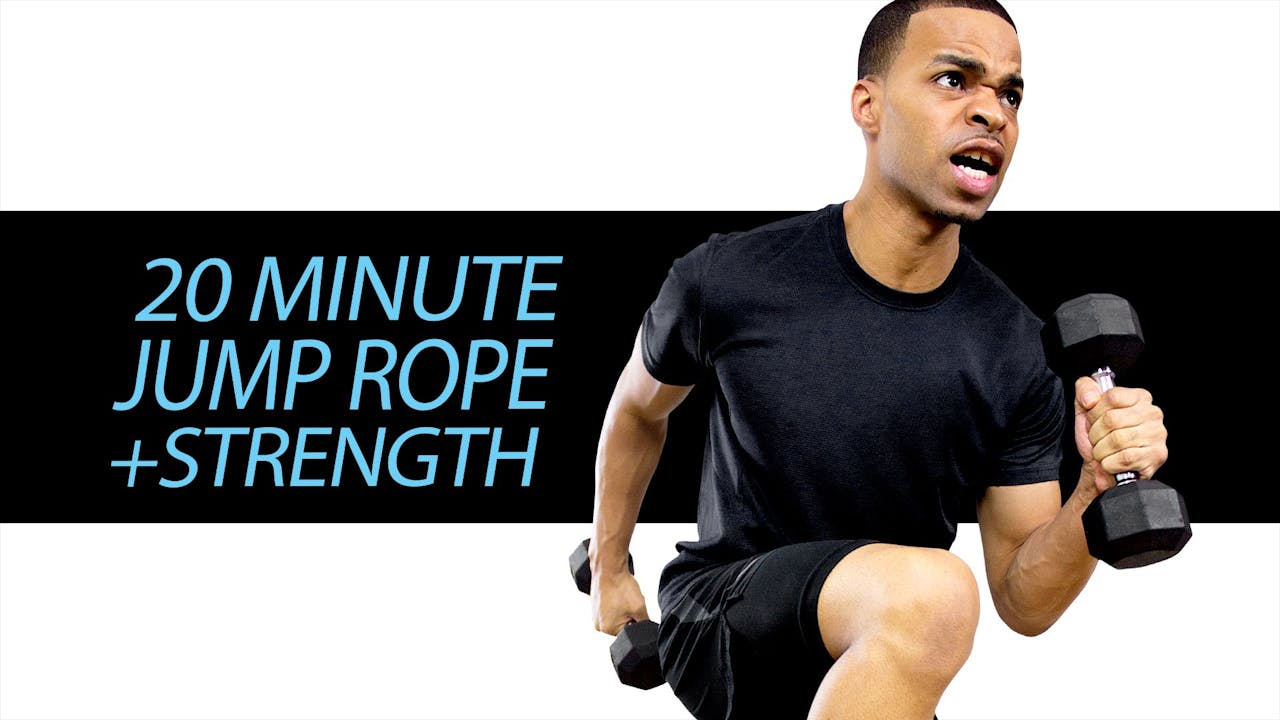 20 Minute Jump & Pump - Jump Rope Cardio and Dumbbell Strength Home ...