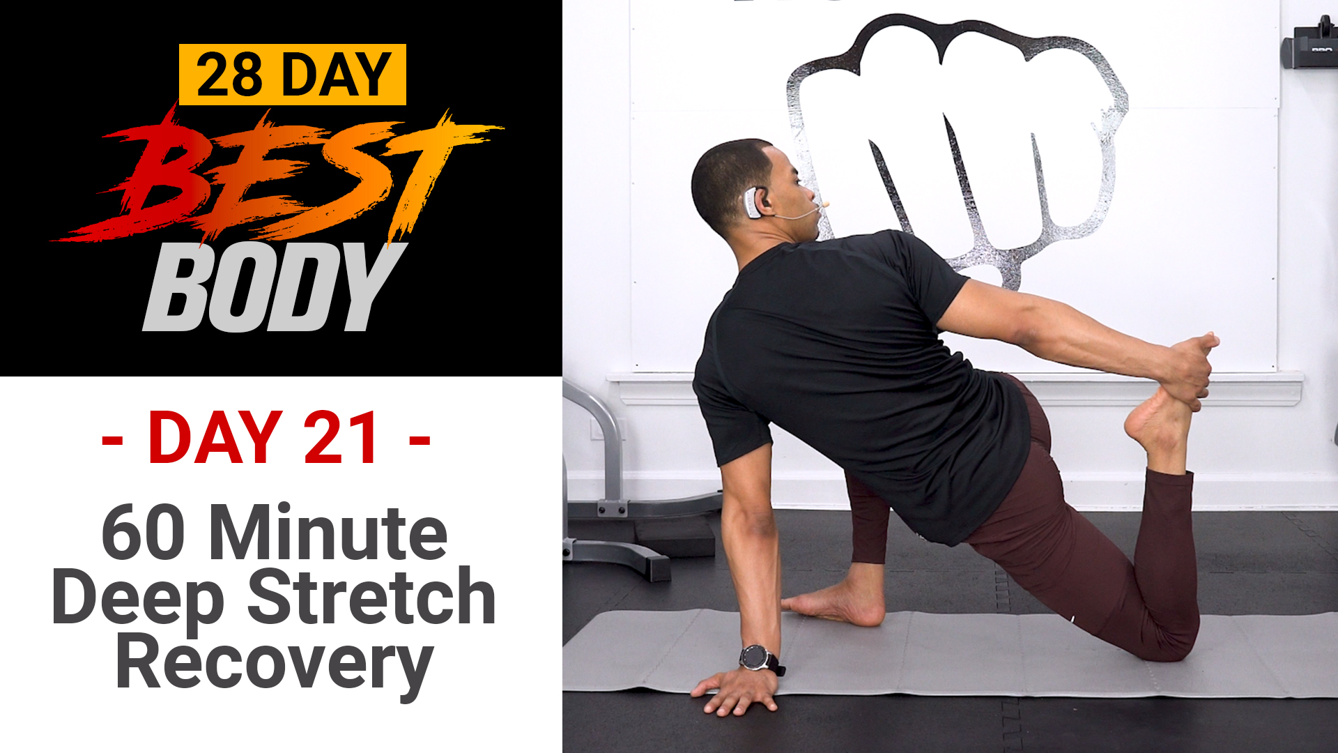 60 Minutes Deep Stretch Yoga Workout - Best Body #21