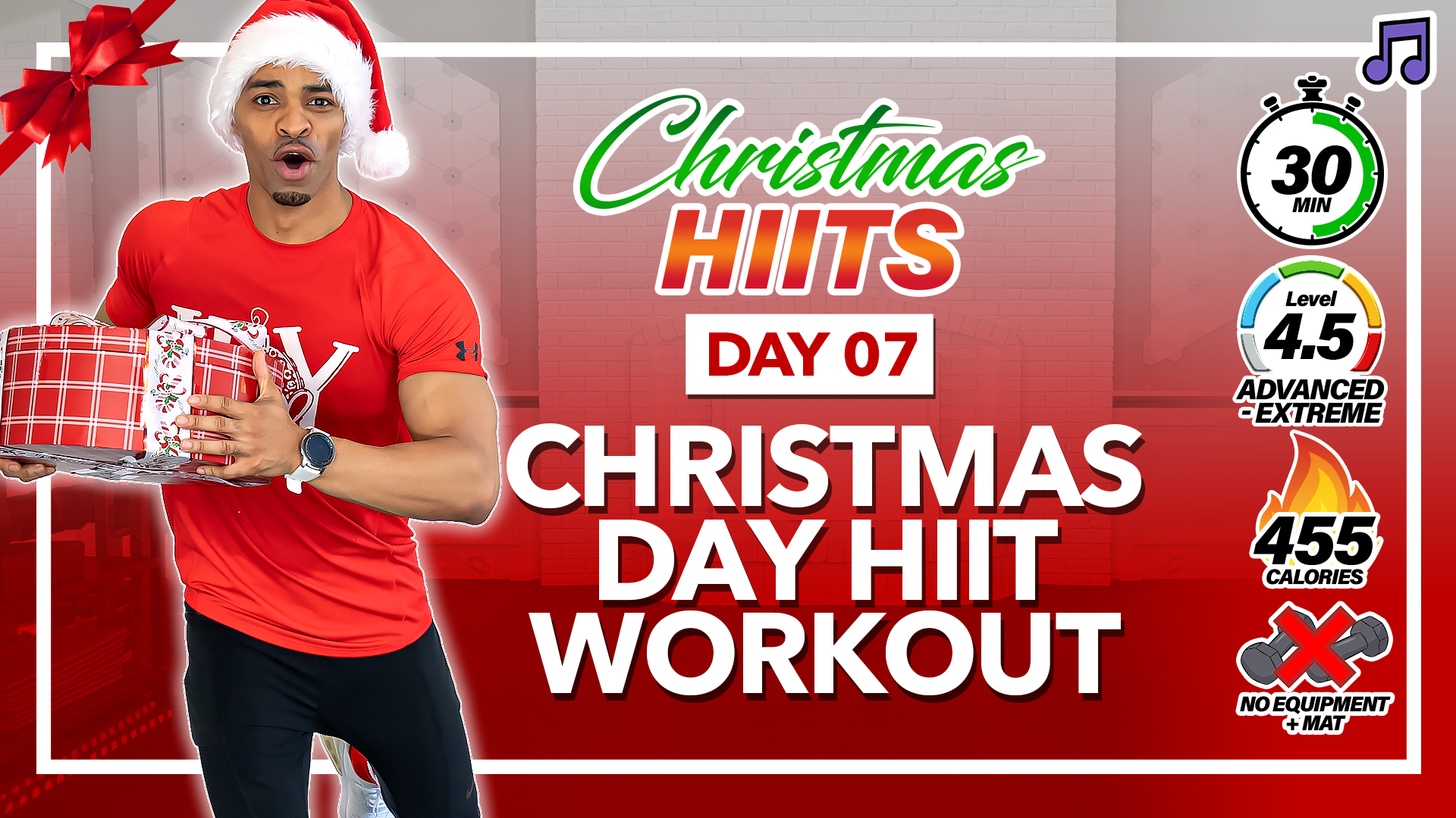30 Minute Christmas Day HIIT Hits Workout - XMAS HIITS #07 (Music)