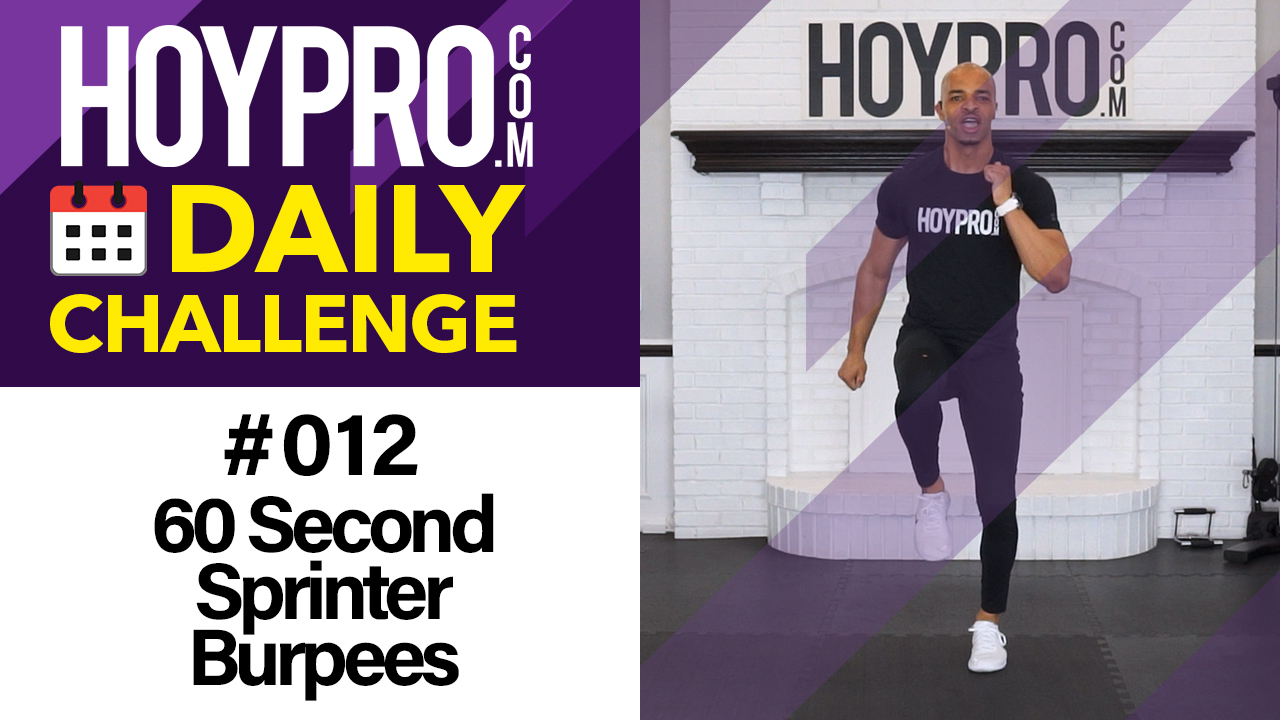 60 Second Sprinter Burpees - Daily Challenge #012