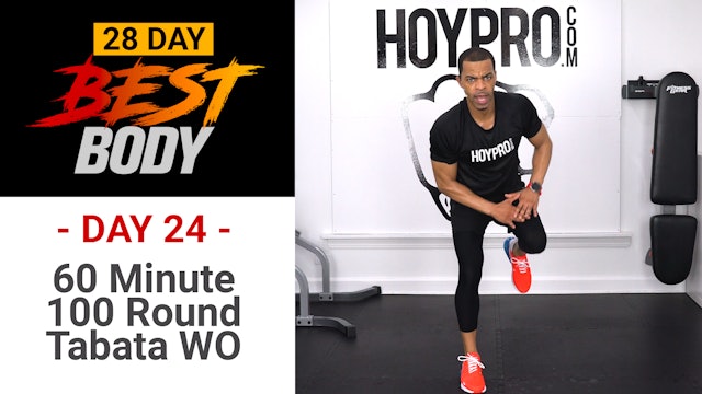 60 Minute 100 Round Tabata HIIT Workout - Best Body #24