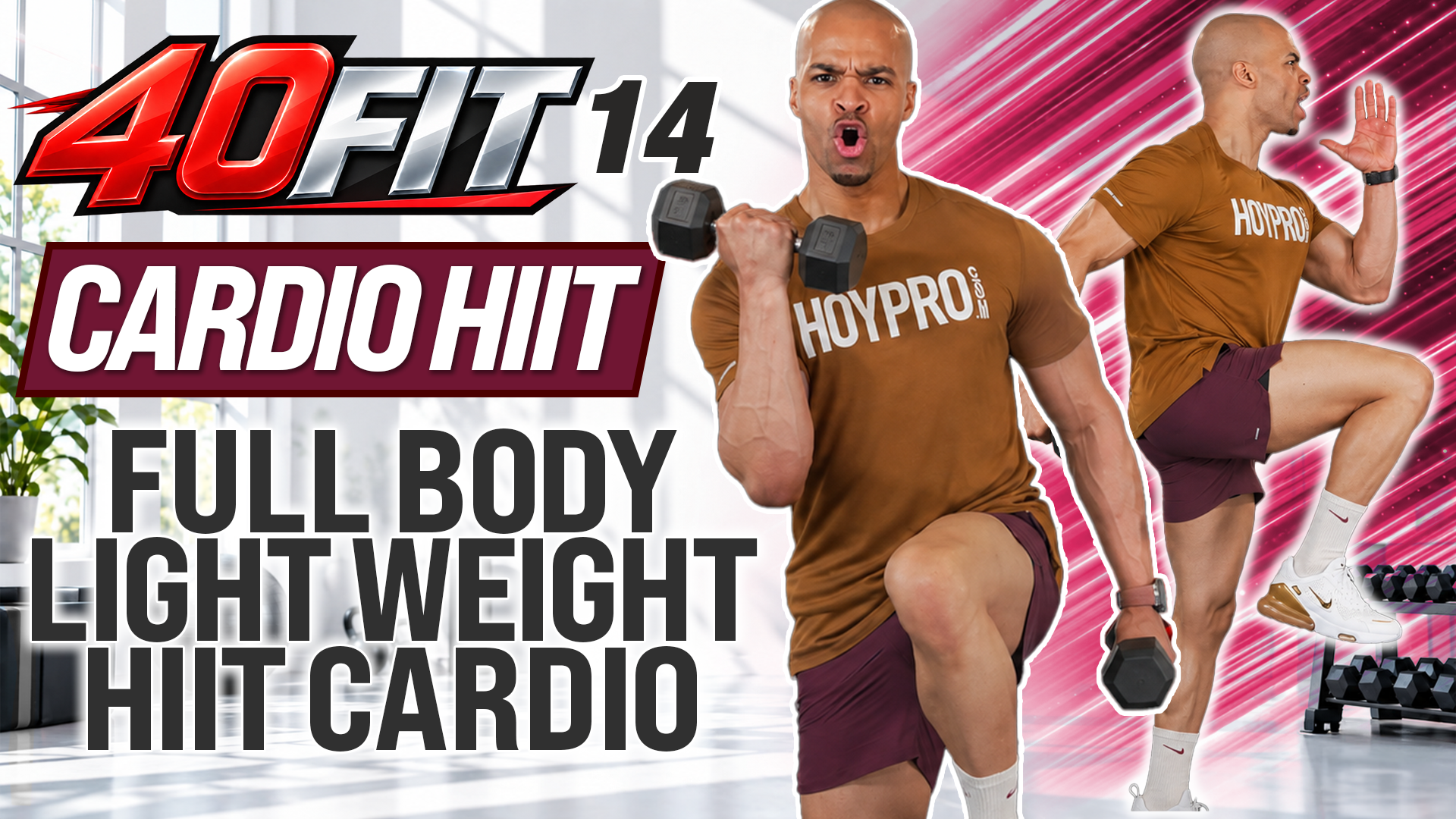 40 Minute Full Body Light Weight HIIT Workout - 40FIT #014