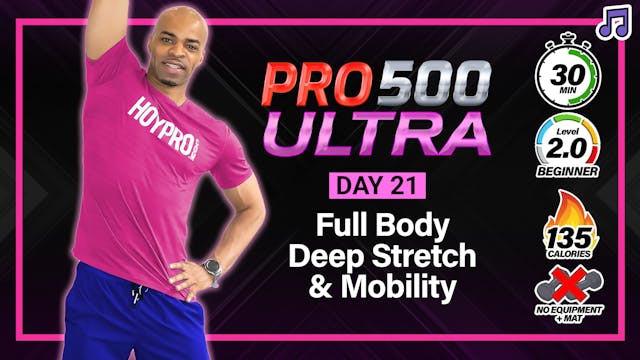 30 Minute Active Recovery Stretch & Mobility - ULTRA #21 (Music)