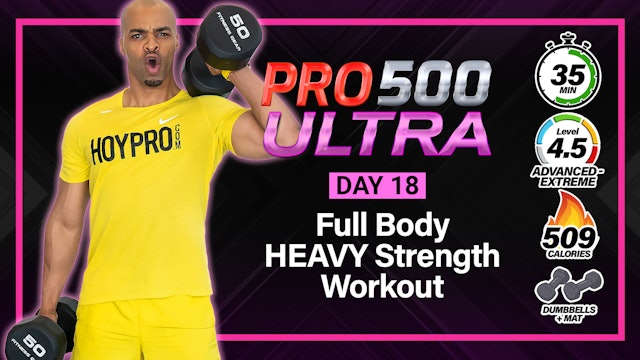 35 Minute Full Body HEAVY Strength PUMP Workout - ULTRA #18