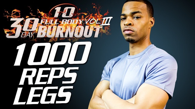 FBB3 #10 - 60 Minute 1,000 Rep Legs Tabata HIIT Workout