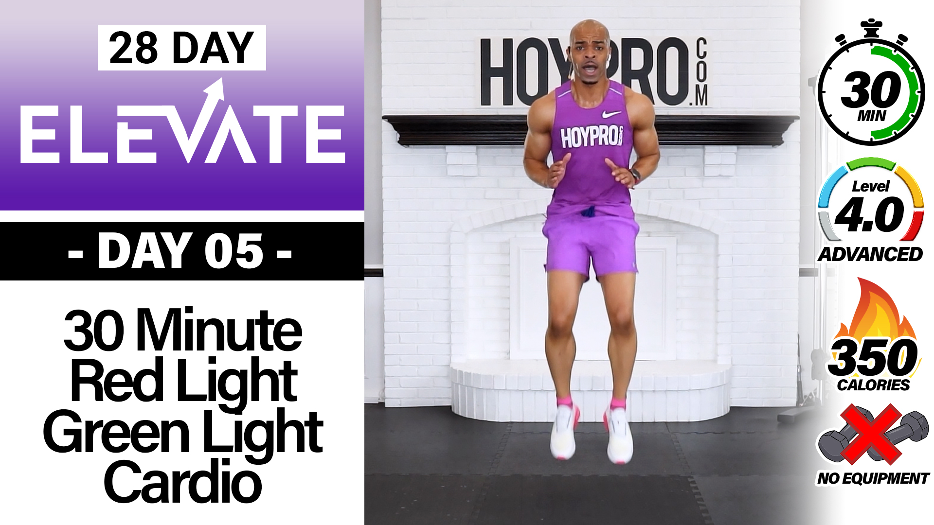 30 Minute LIVE Red Light Green Light Cardio Workout  - ELEVATE #05