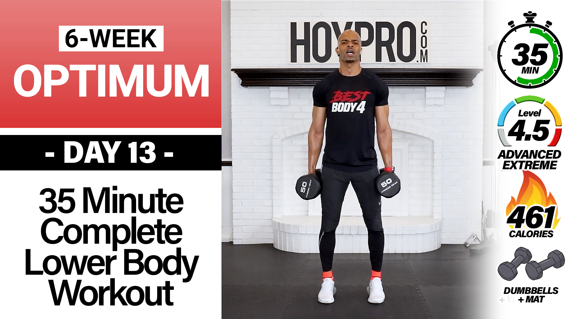 35 Minute Complete Lower Body Strength Workout - OPTIMUM #13