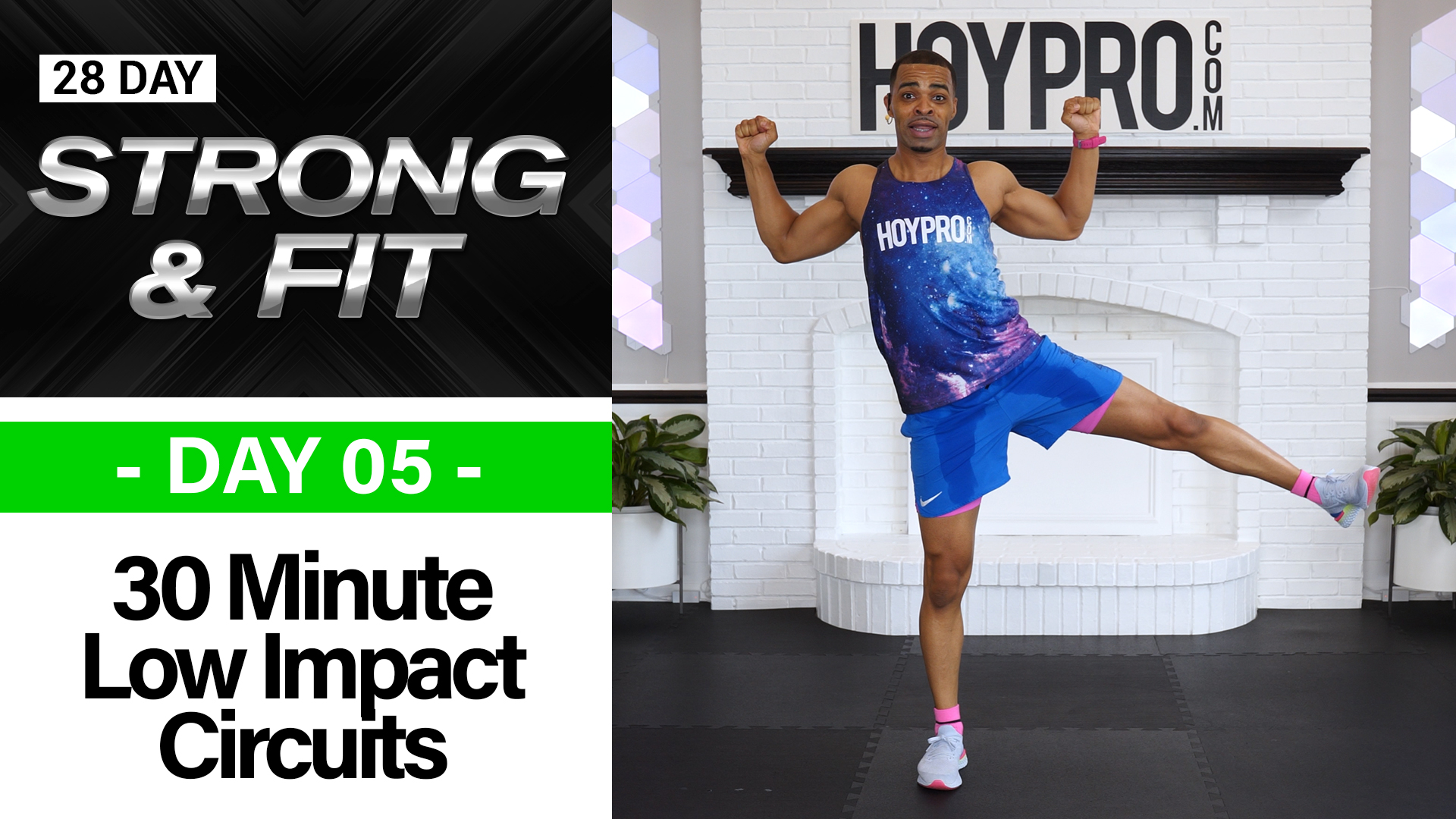 30 Minute Low Impact No Equipment Circuits Workout - STRONGAF #05