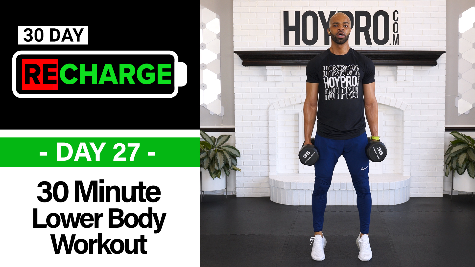 30 Minute Intermediate Lower Body Workout - Recharge #27