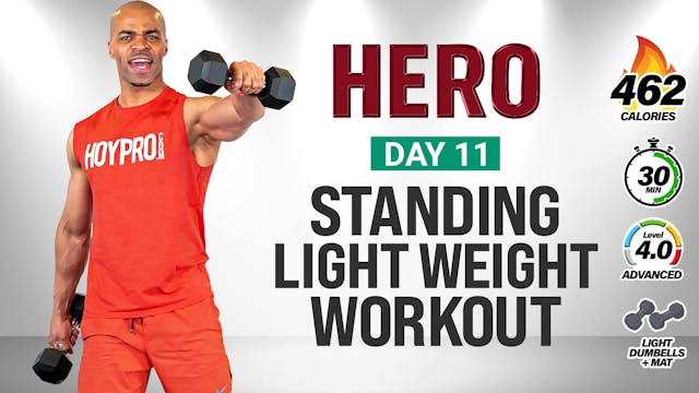 30 Minute Standing Light Dumbbell Wor...