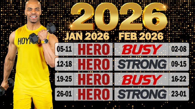 NEW Workouts. New Programs. 2026 Plan...