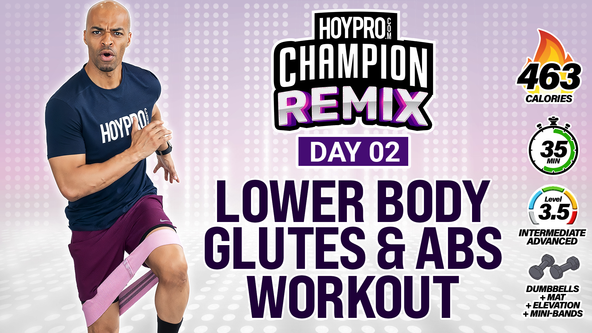 35 Minute Lower Body Butt & Abs + Bands - Champion REMIX #02