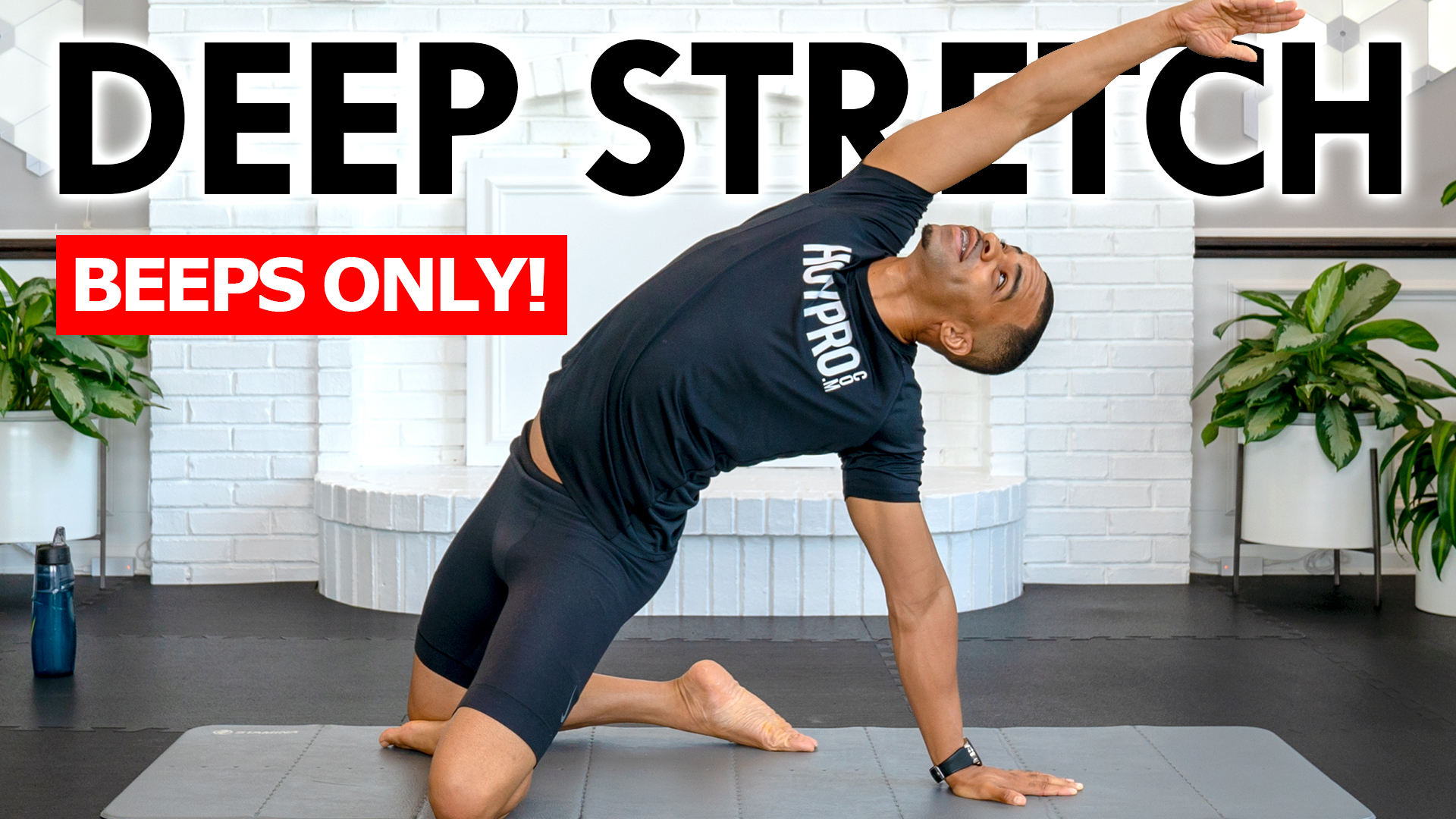 (BEEPS ONLY) 60 Minute 100 Moves Deep Yoga & Stretching Workout