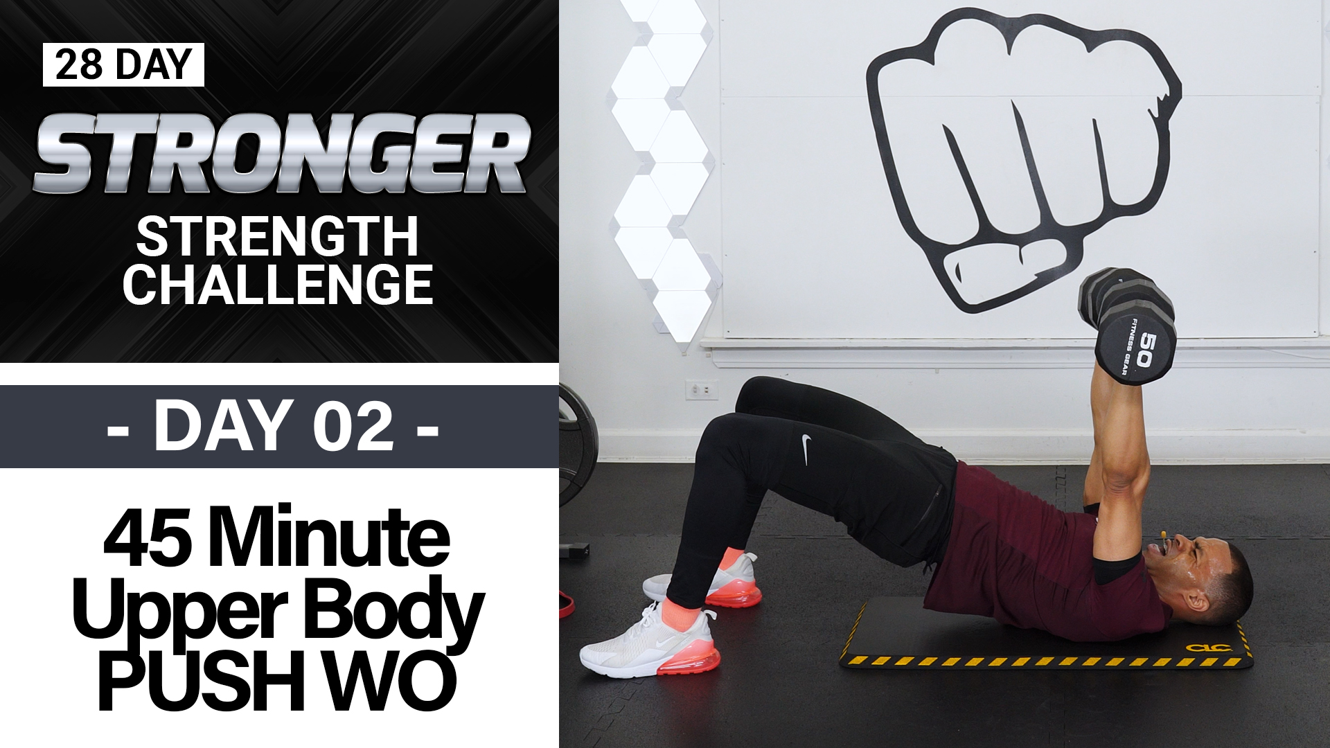 45 Minute Chest, Back, Shoulders & Tris Upper Body Workout - STRONGER #02