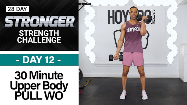 30 Minute Biceps, Back & Shoulders Workout - STRONGER #12