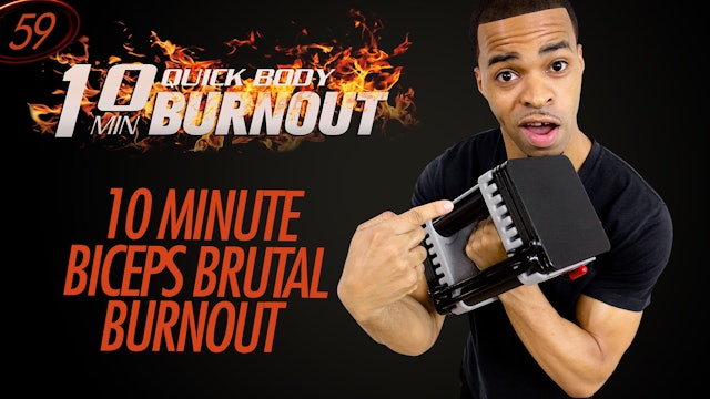 059 - 10 Minute KILLER Biceps Dumbbells + Resistance Bands Workout Finisher