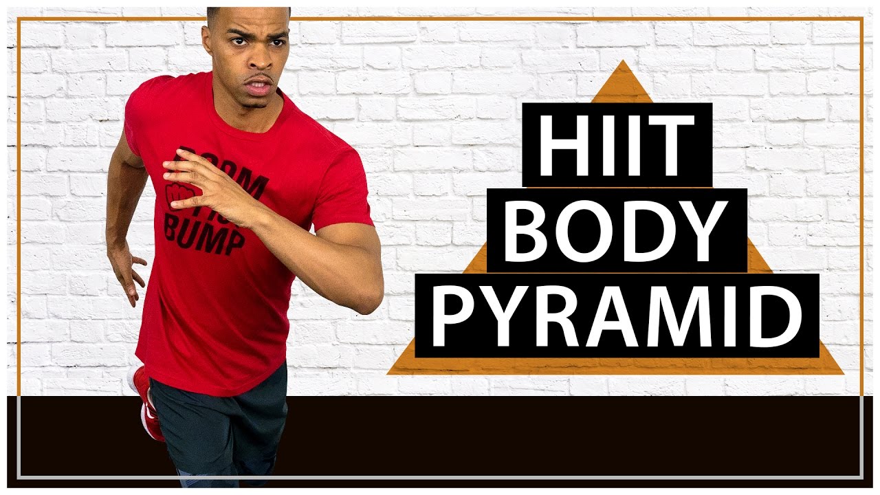 30 Minute Bodyweight Pyramid HIIT & Cardio Workout