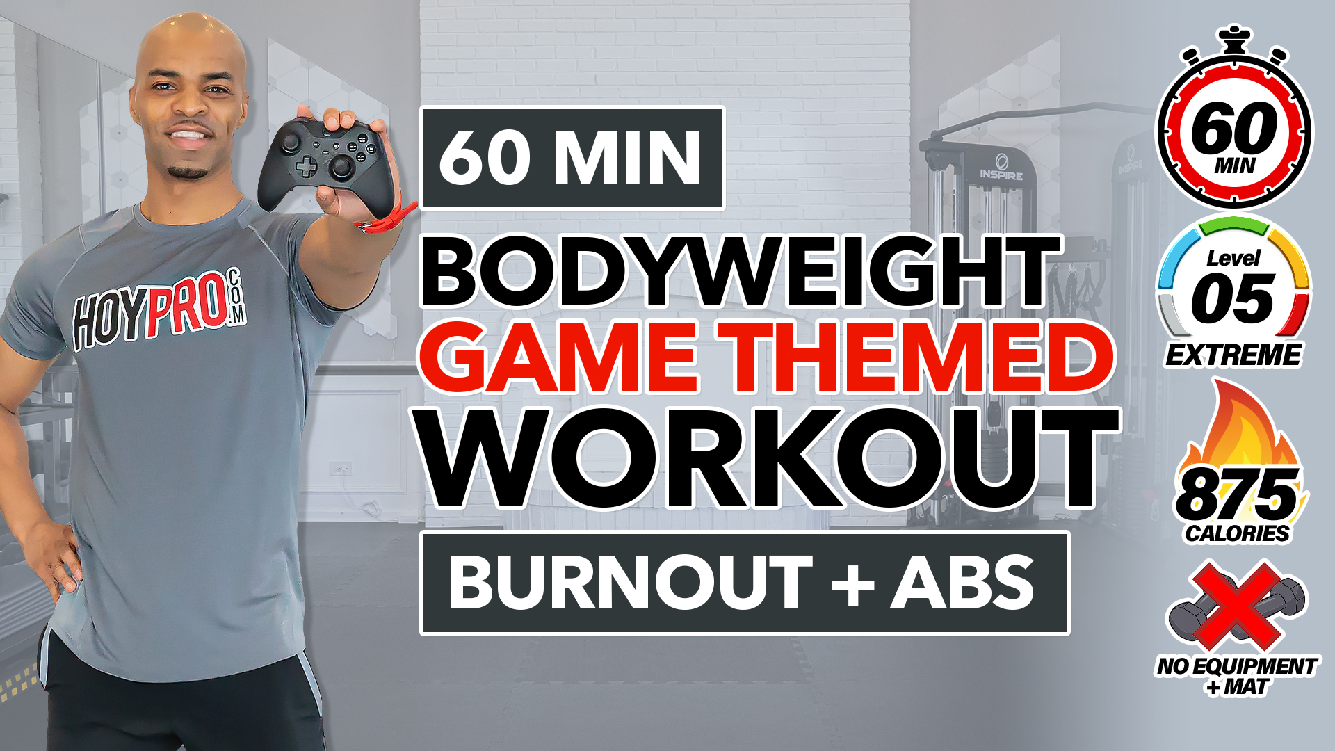 60 Min Bodyweight Game Changer (Video Game Themed) Workout