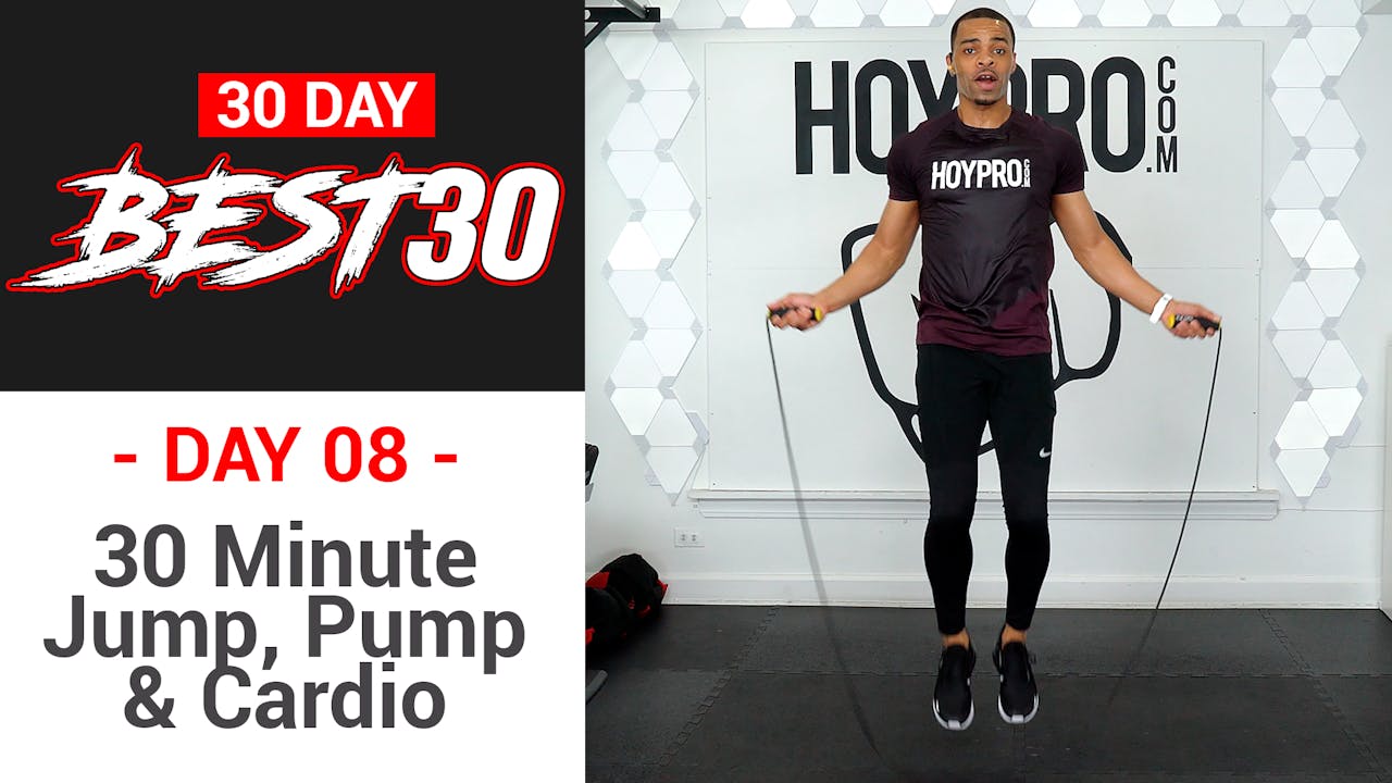 30 Minute Jump Pump & Cardio Hybrid Hiit Workout - Best30 #08 