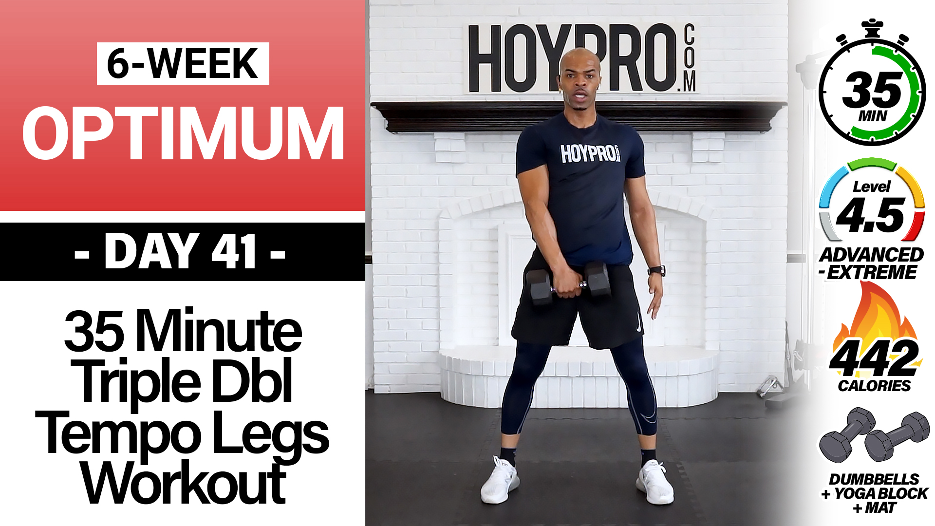 35 Minute Triple Double Tempo Legs Workout - OPTIMUM 41