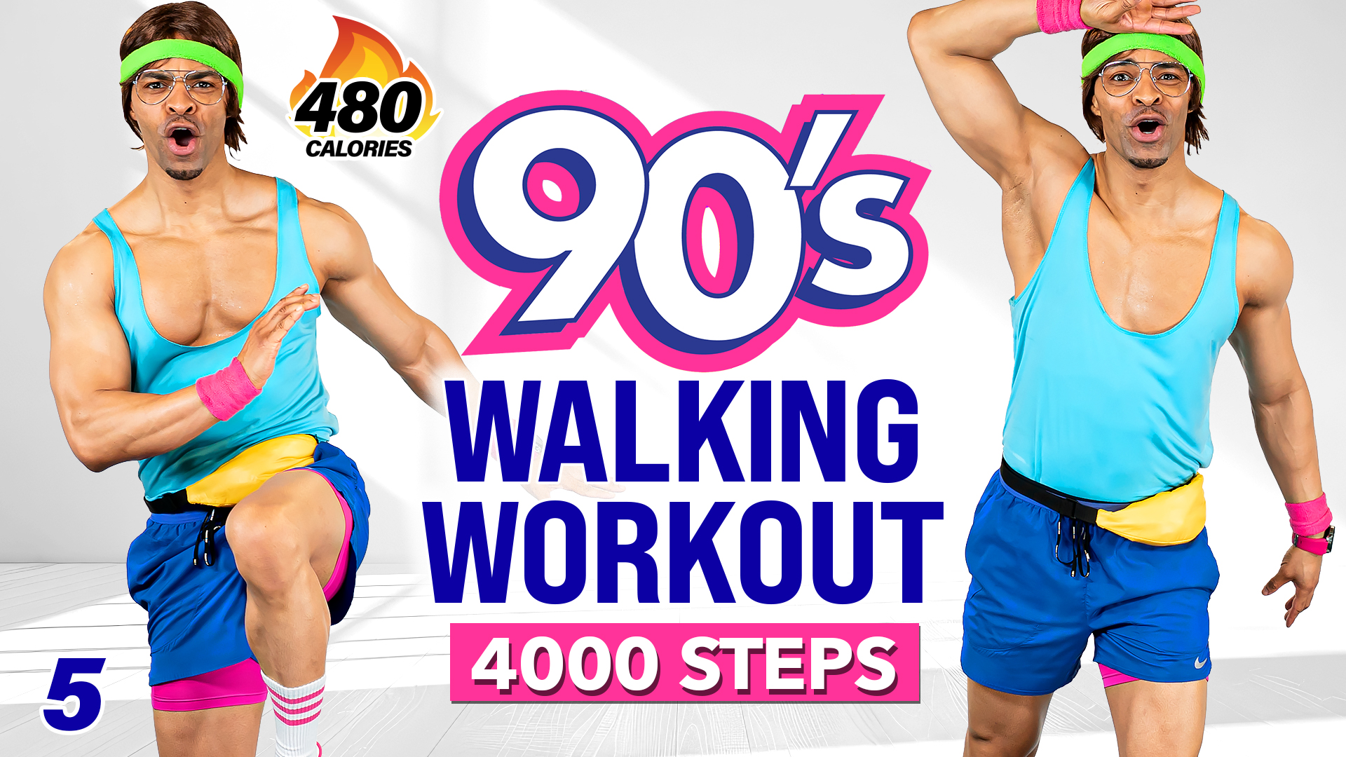 30 Minute 90s Themed Walking Workout (4000 Steps) - WALK #05