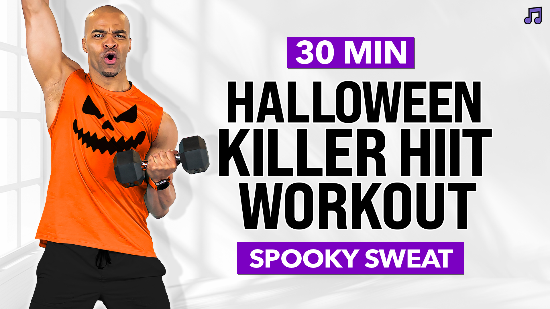 30 Minute KILLER Hybrid Halloween Themed HIIT Workout (Music)