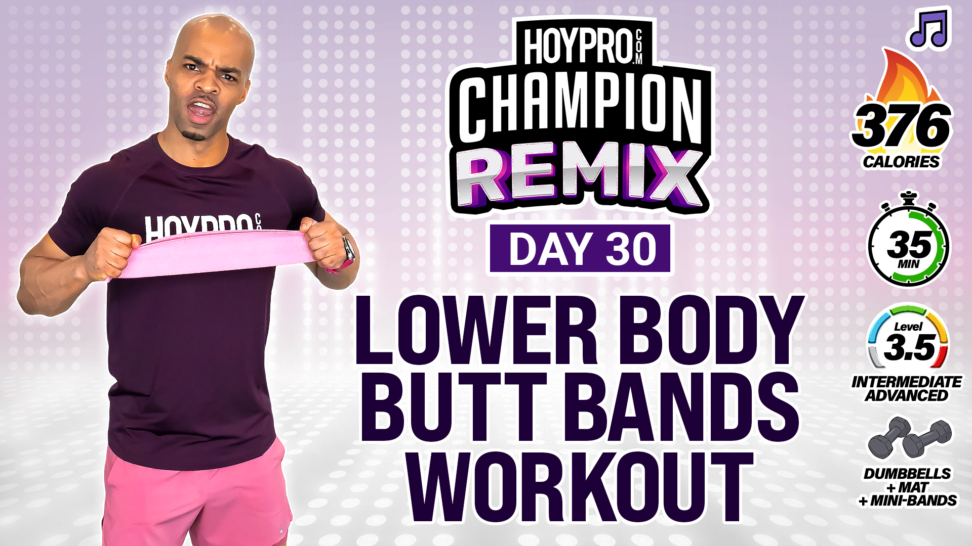 35 Minute Lower Body All Bands BOOTY BURNER - Champion REMIX #30 (Music)