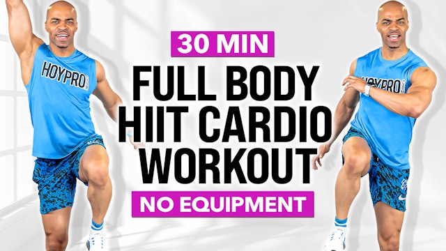 30 Minute Intermediate Full Body HIIT (No Equipment)