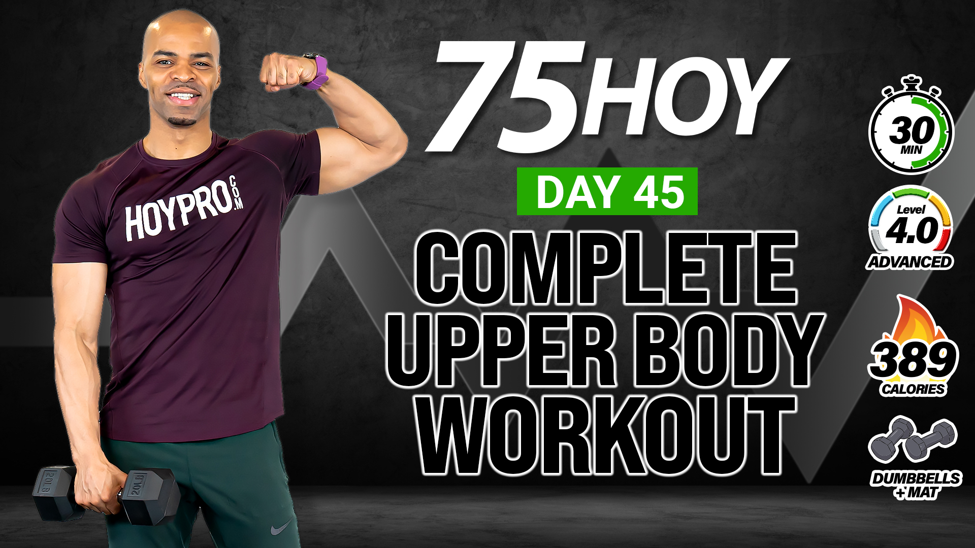 30 Minute Total Upper Body + Core Strength - 75 HOY #45