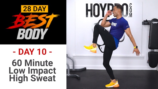 60 Minute Low Impact High Sweat Workout - Best Body #10