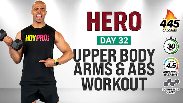 30 Minute KILLER Arms & Abs Strength ...