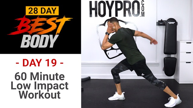 60 Minute Low Impact HIIT + Abs Workout - Best Body #19