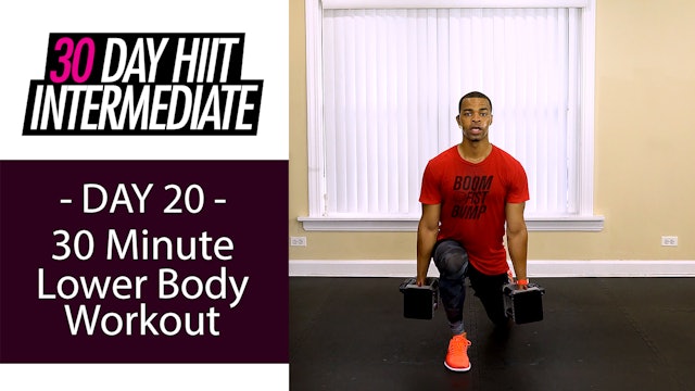 30 Minute Lower Body Dumbbell HIIT Workout - Intermediate #20