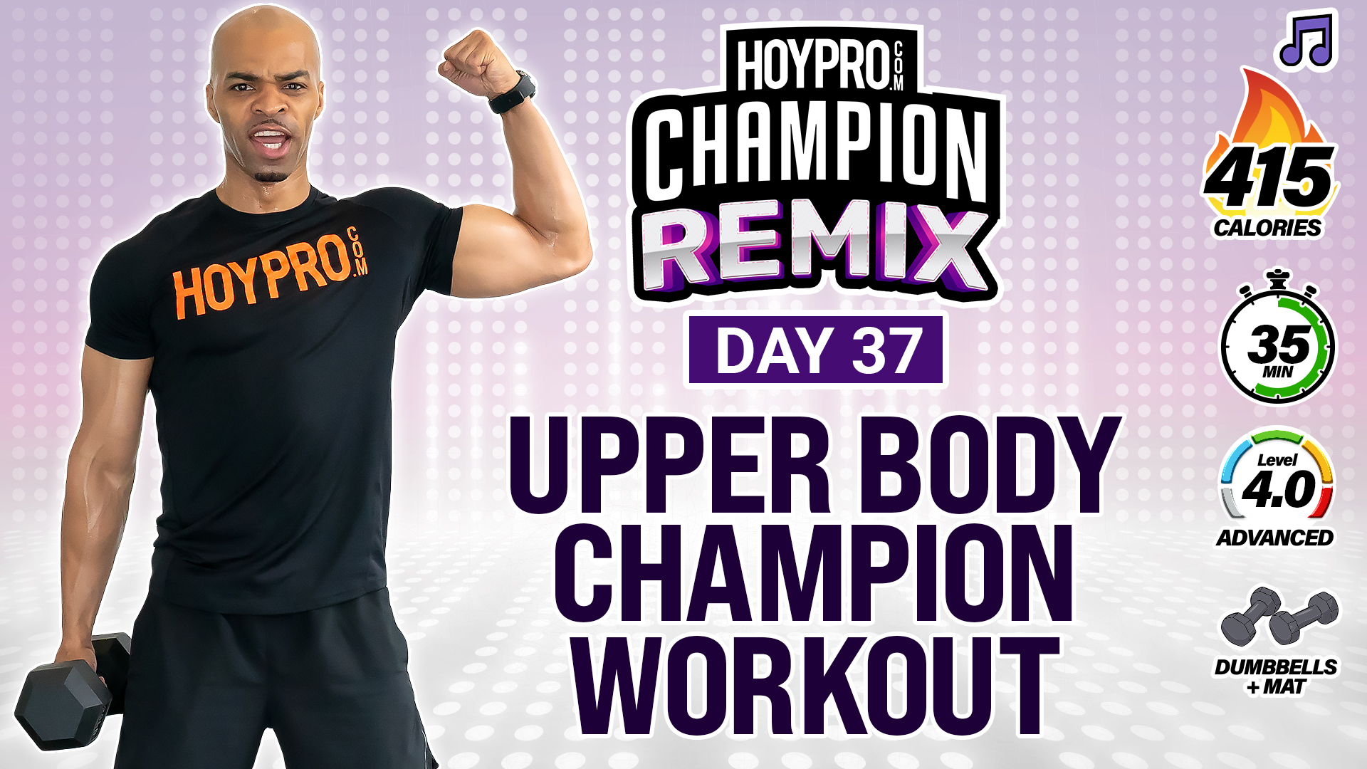 35 Minute Championship Upper Body Workout - Champion REMIX #37 (Music)