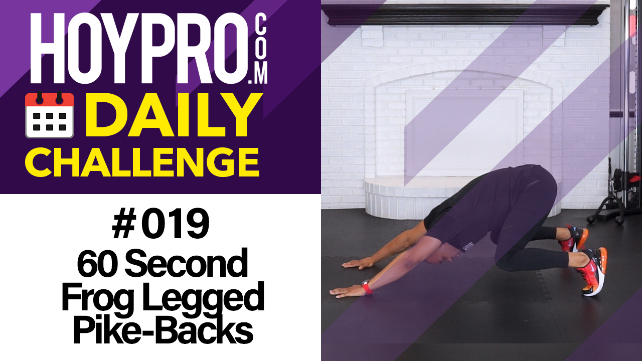 60 Second Frog Legged Pike-Backs - Daily Challenge #019
