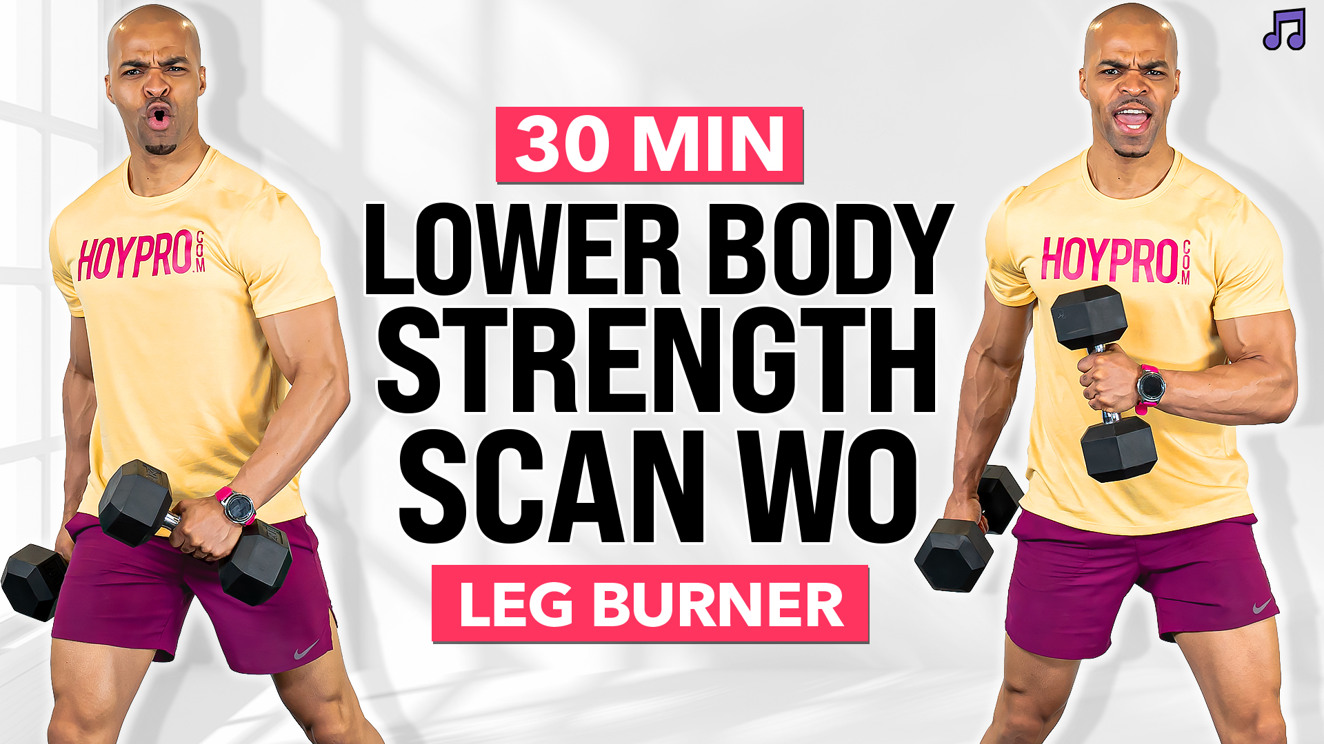 30 Minute Lower Body Strength Scan Workout (Music)